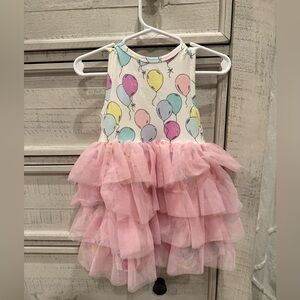 Angel dear balloon birthday dress with tulle 18-24mo